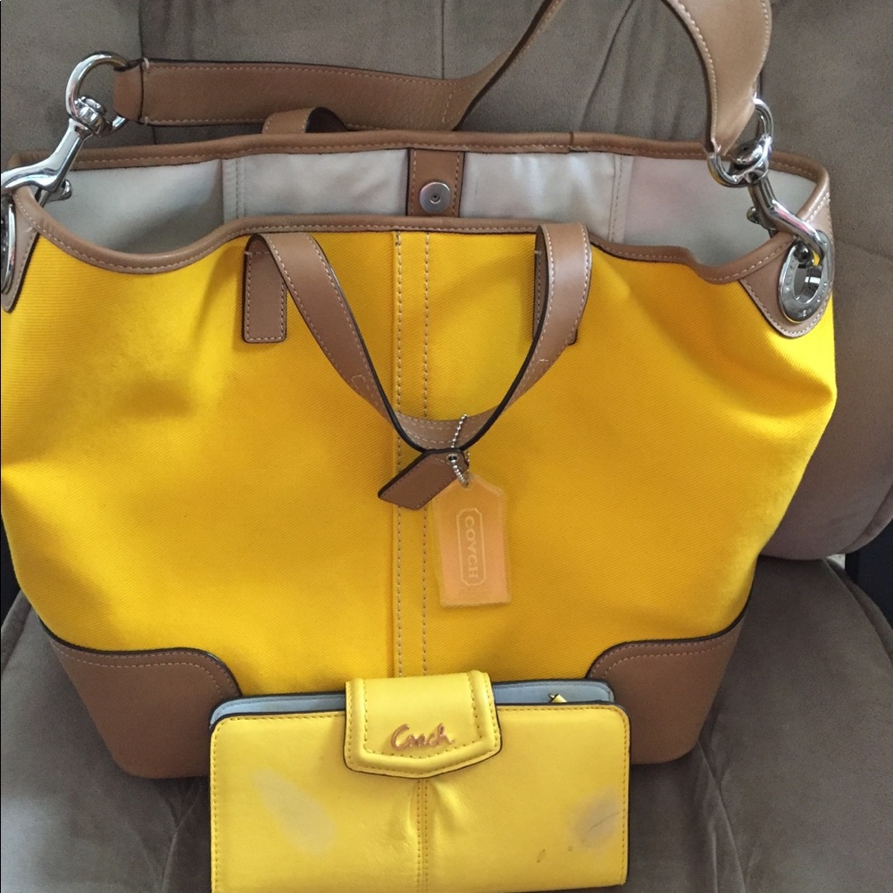 Coach handbag and wallet